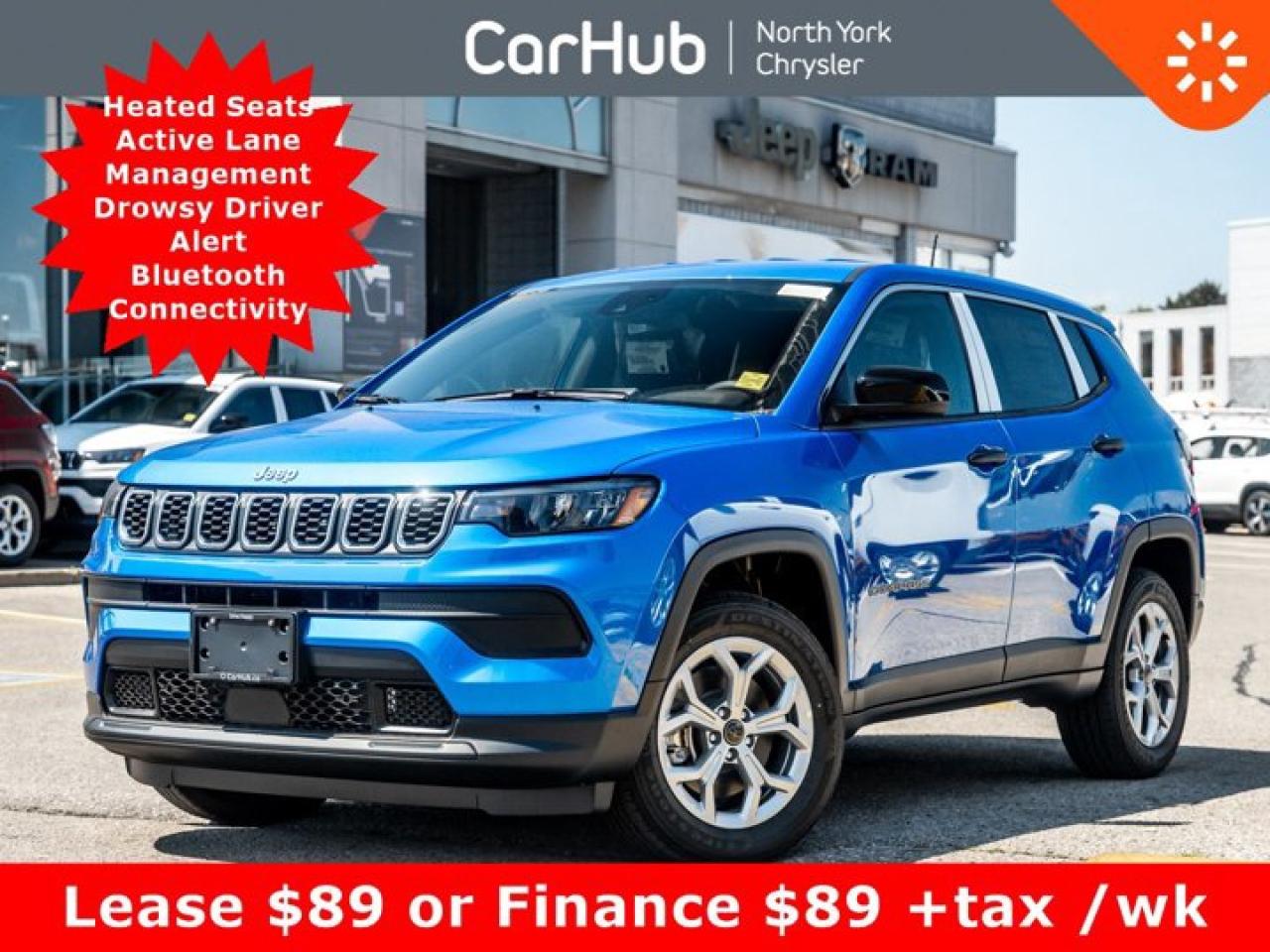 New 2025 Jeep Compass Sport 4x4 Heated Seats Active Lane Management Drowsy Driver Alert for sale in Thornhill, ON