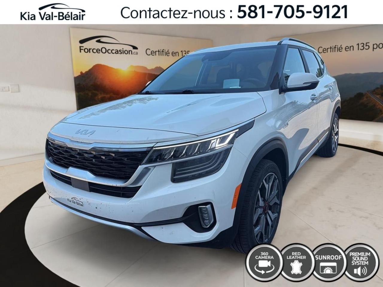 Used 2023 Kia Seltos SX * TURBO * AWD * CUIR * TOIT * CARPLAY * BOSE for sale in Québec, QC