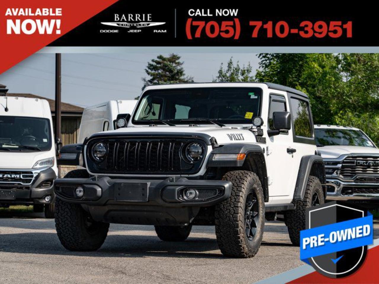 Used 2024 Jeep Wrangler Willys for sale in Barrie, ON