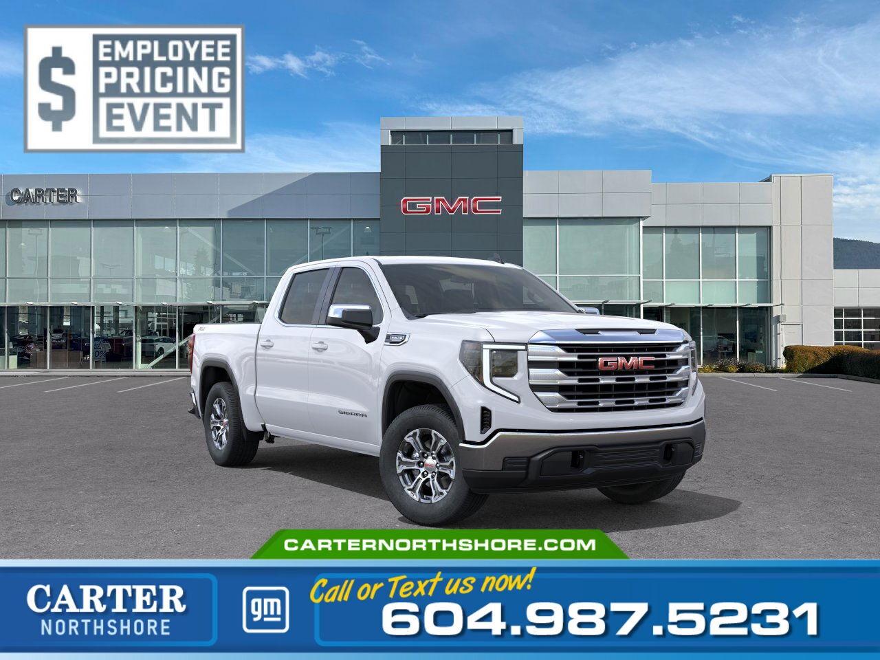 New 2025 GMC Sierra 1500 SLE 4WD | X31 Off-Road Pkg/Alum Wheels/Skid Plates for sale in North Vancouver, BC