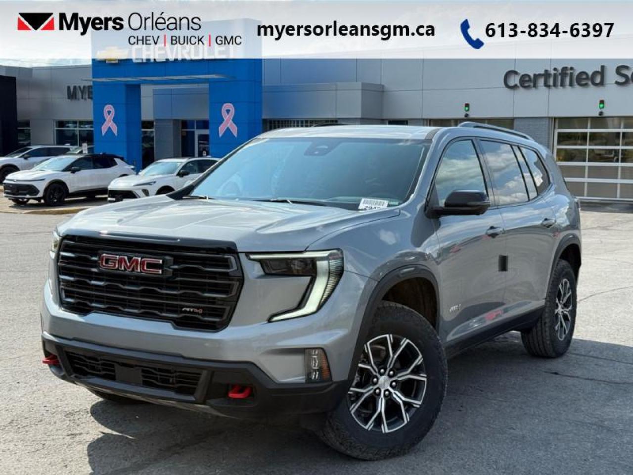 New 2025 GMC Acadia AT4  - SUNROOF -  POWER for sale in Orleans, ON