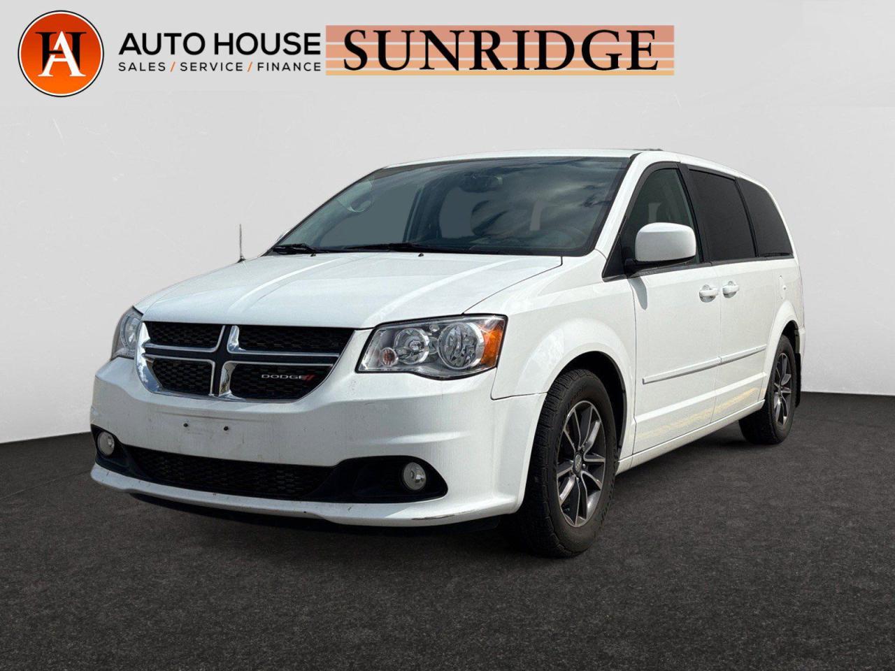 Used 2017 Dodge Grand Caravan SXT Premium Plus NAVIGATION HEATED LEATHER SEATS THIRD ROW SEAT HEATED MIRROR ENTERTAINMENT SCREEN for sale in Calgary, AB