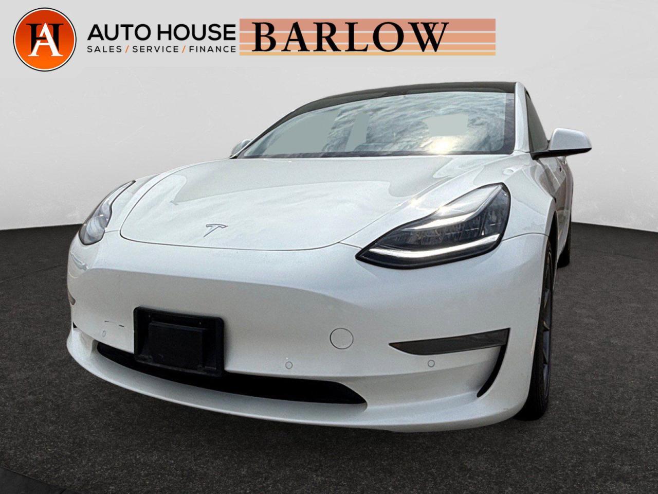 Used 2021 Tesla Model 3 Standard Range Plus NAVIGATION PANORAMIC ROOF HEATED LEATHER SEATS POWER FOLDING MIRROR for sale in Calgary, AB