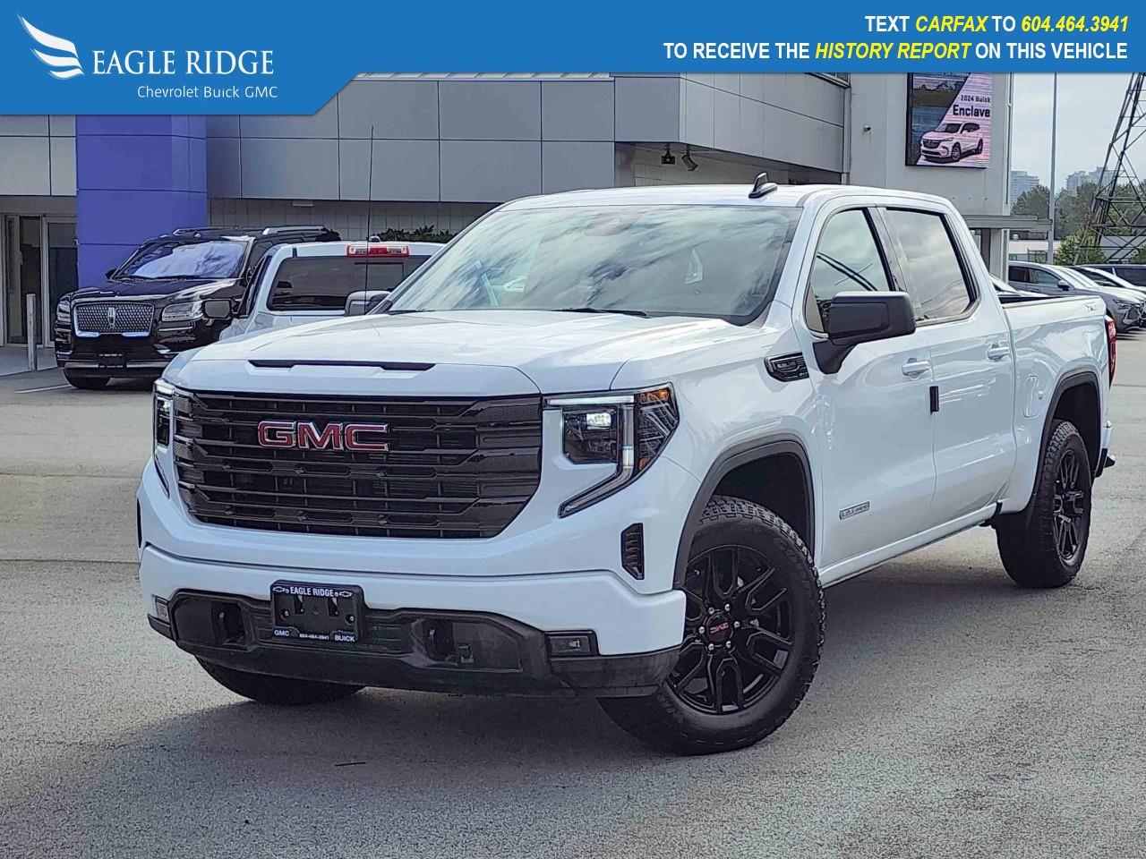 Used 2024 GMC Sierra 1500 Elevation 4x4, Heated Seats, Engine control stop start, HD surround vision, Off road suspension, for sale in Coquitlam, BC