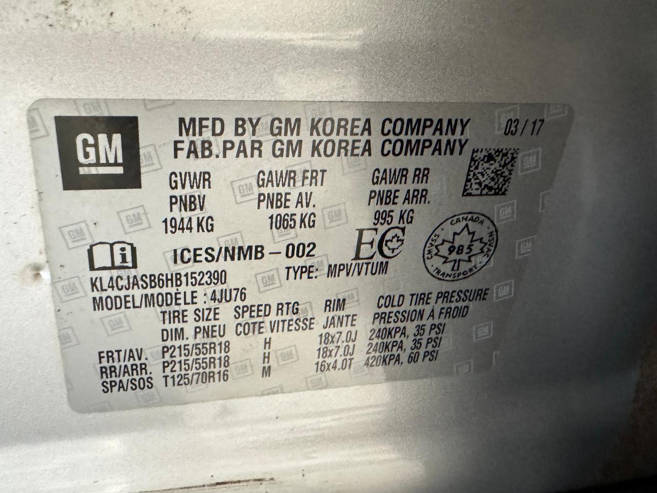 2017 Buick Encore Preferred+ApplePlay+Camera+A/C+CLEAN CARFAX Photo