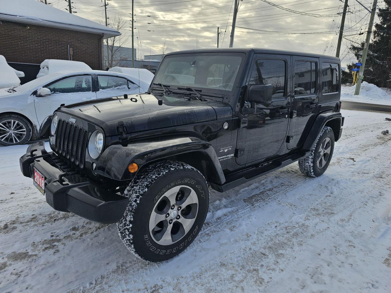 2018 Jeep Wrangler Sahara 4x4, AUTO, LEATHER, A/C, POWER GROUP, 211KM Photo0