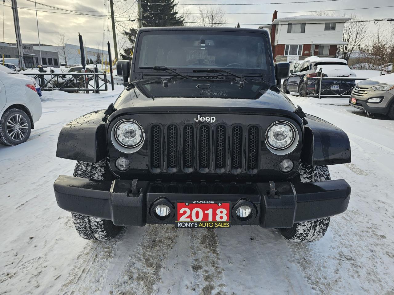 2018 Jeep Wrangler Sahara 4x4, AUTO, LEATHER, A/C, POWER GROUP, 211KM Photo