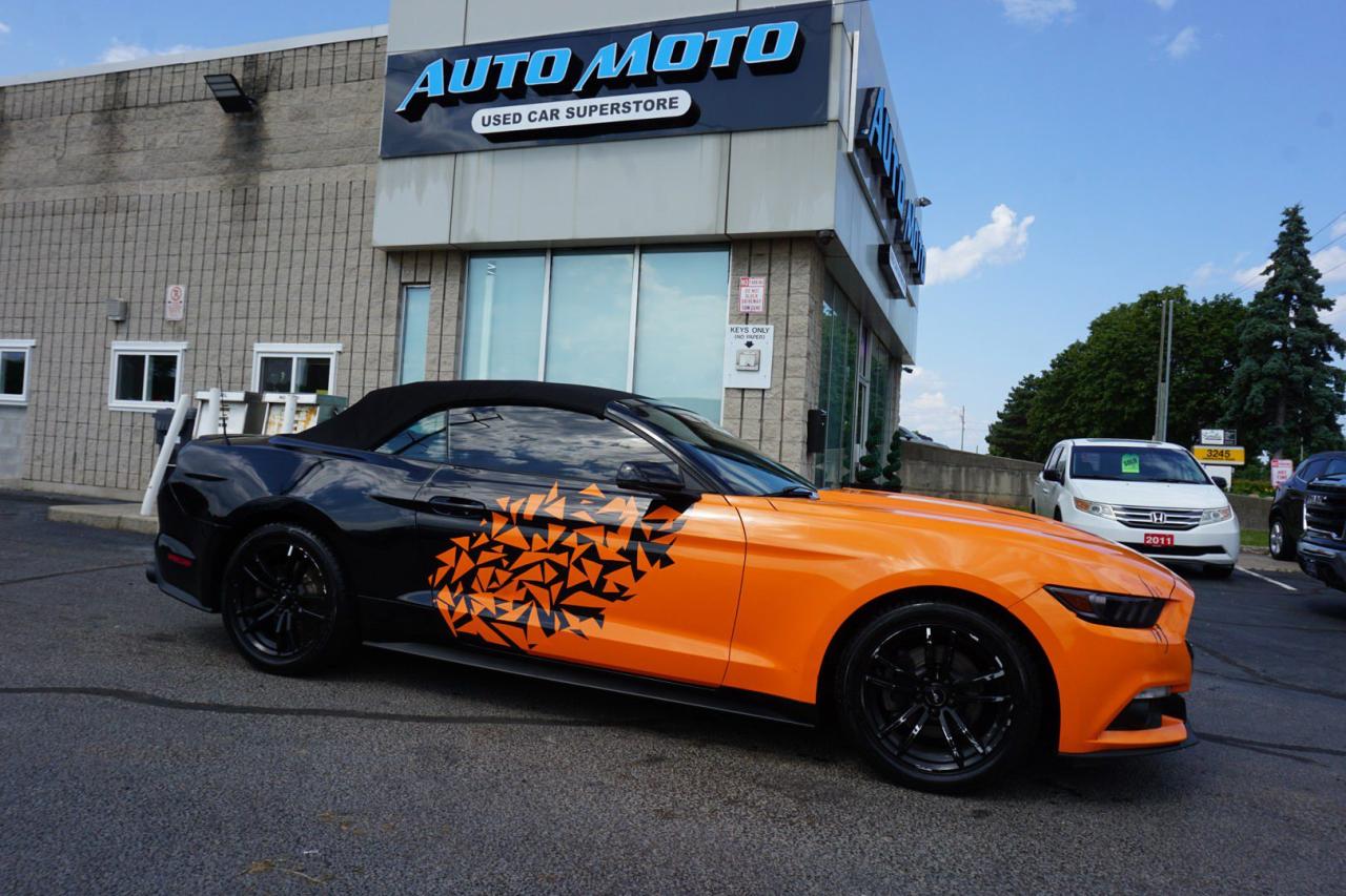 Used 2017 Ford Mustang PREMIUM CONVERTIBLE CERTIFIED NAV CAMERA HEAT/COLD LEATHER P.SENSORS BLUETOOTH ALLOYS for sale in Burlington, ON