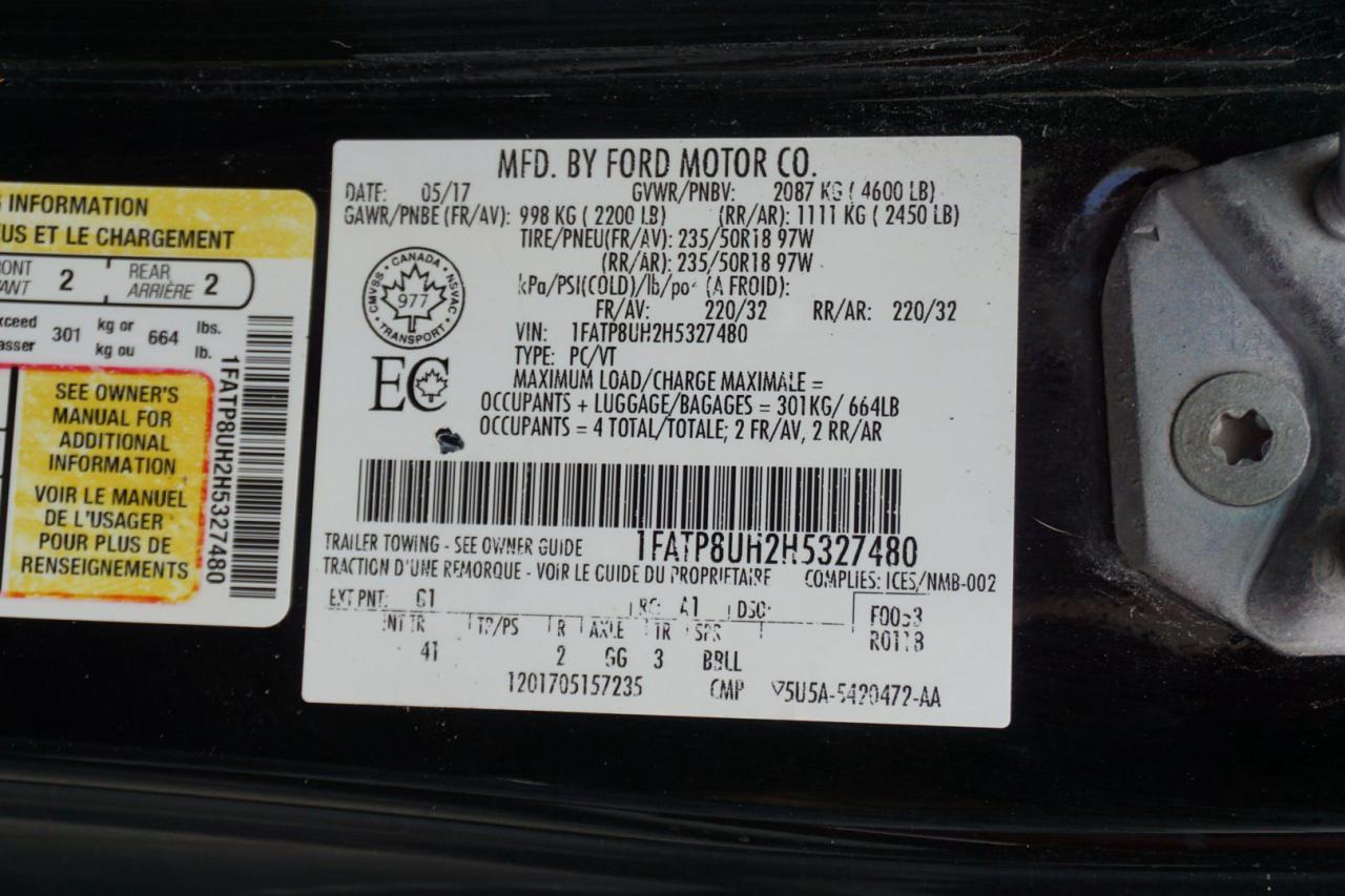 2017 Ford Mustang PREMIUM CONVERTIBLE CERTIFIED NAV CAMERA HEAT/COLD LEATHER P.SENSORS BLUETOOTH ALLOYS - Photo #48