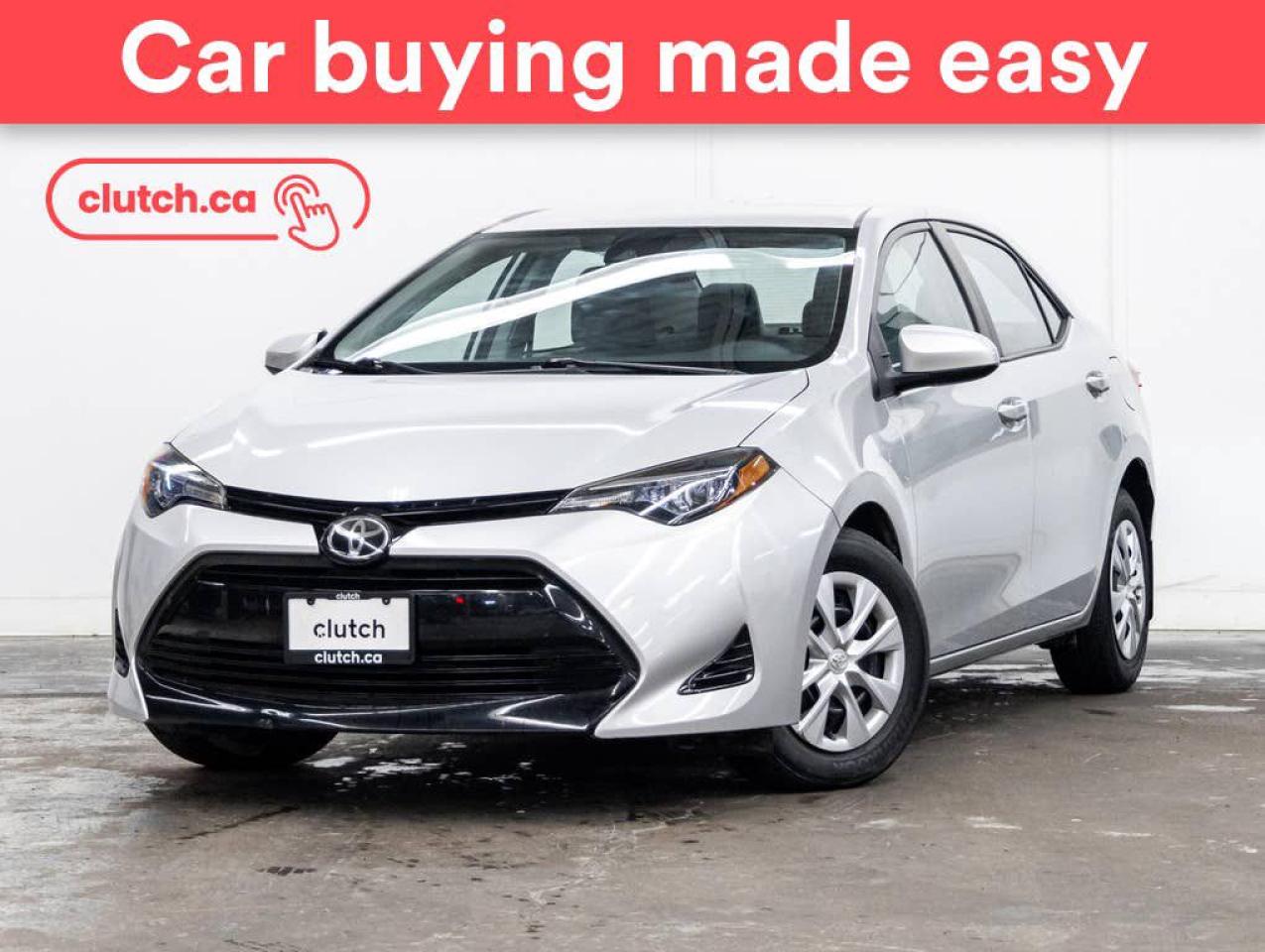 Used 2017 Toyota Corolla CE w/Bluetooth, Cruise Control, 12v Socket for sale in Toronto, ON