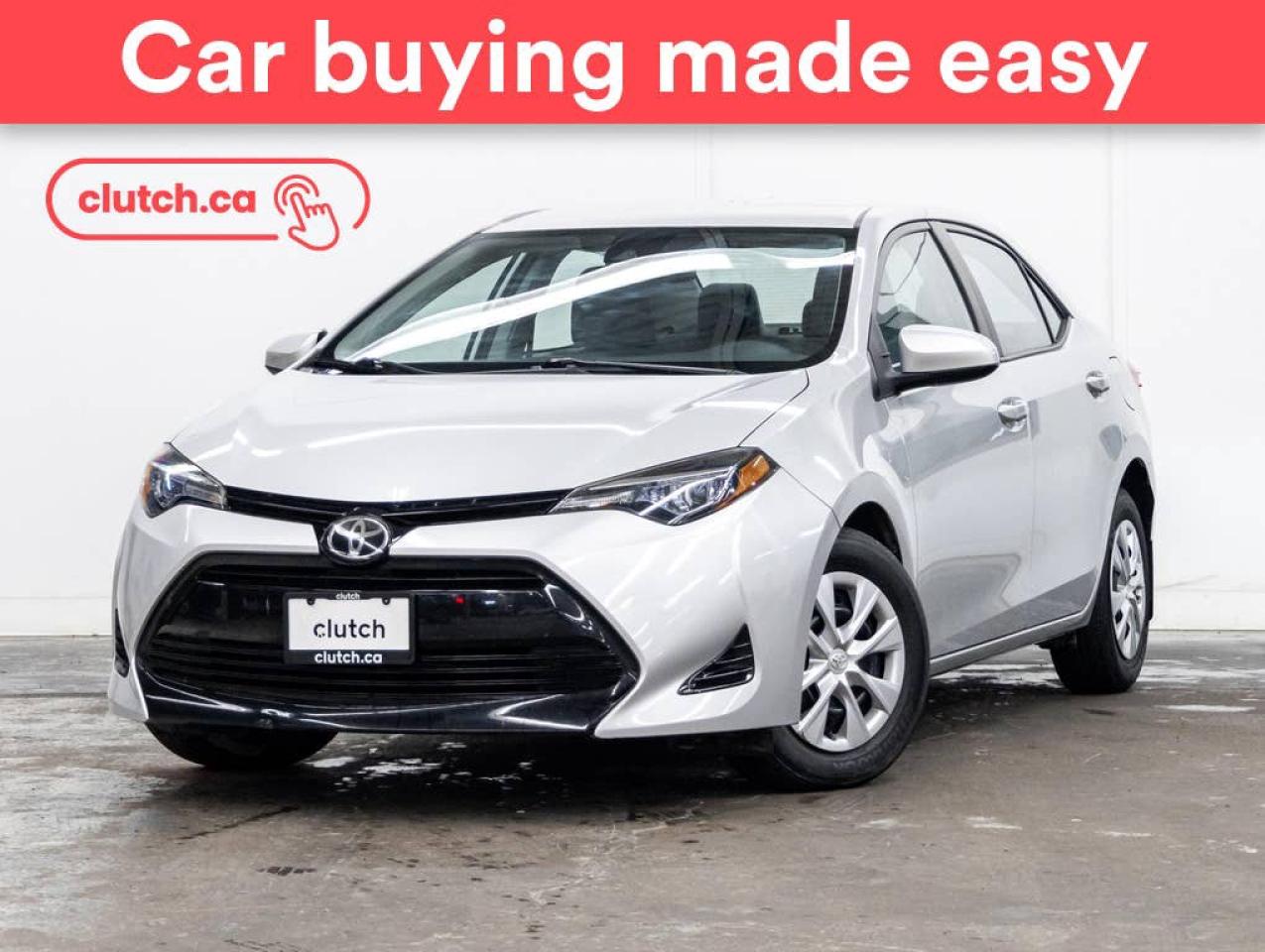 Used 2017 Toyota Corolla CE w/Bluetooth, Cruise Control, 12v Socket for sale in Toronto, ON