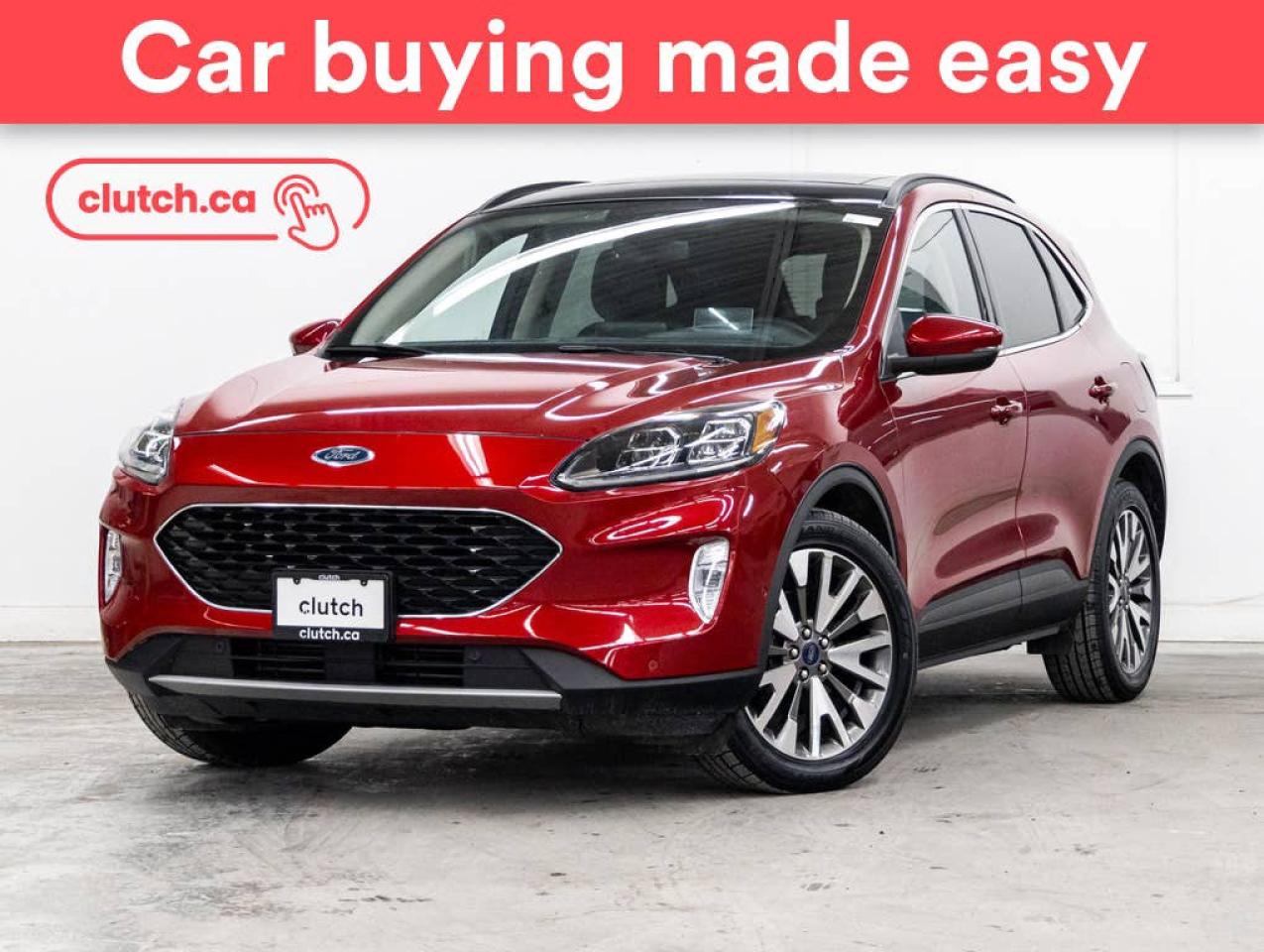 Used 2020 Ford Escape Titanium AWD w/ Apple CarPlay & Android Auto, Panoramic Moonroof, Nav for sale in Toronto, ON
