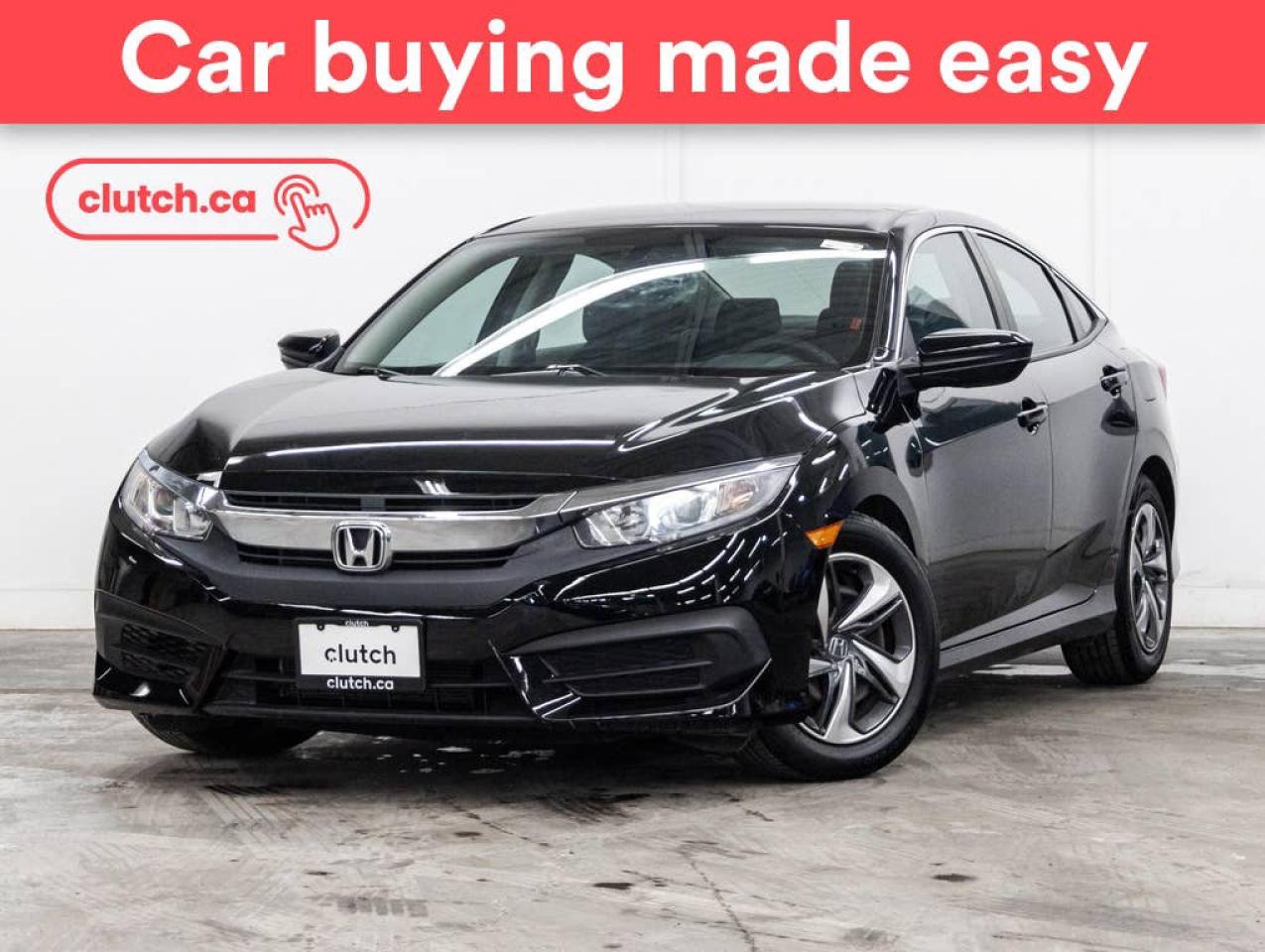 Used 2017 Honda Civic LX w/ Apple CarPlay & Android Auto, Rearview Cam, Climate Control for sale in Toronto, ON