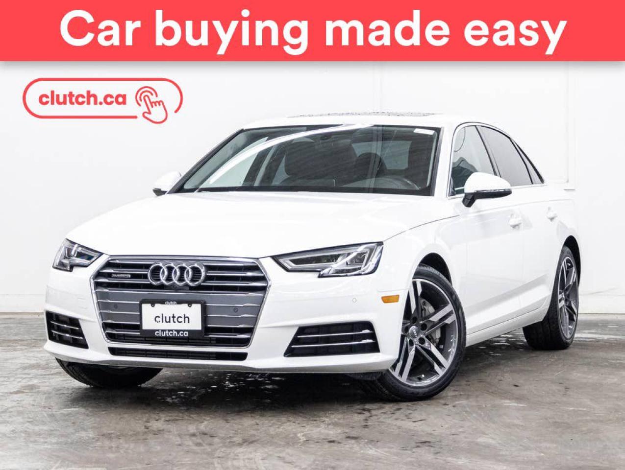 Used 2017 Audi A4 Technik AWD w/ Apple CarPlay & Android Auto, Rearview Cam, Dual Zone Climate Control for sale in Toronto, ON