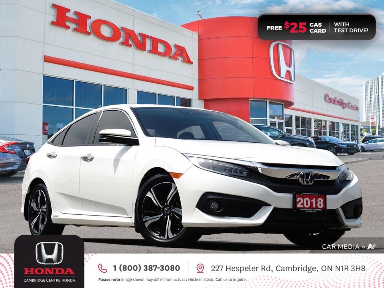 Used 2018 Honda Civic Touring POWER SUNROOF | APPLE CARPLAY™/ANDROID AUTO™ | GPS NAVIGATION for sale in Cambridge, ON