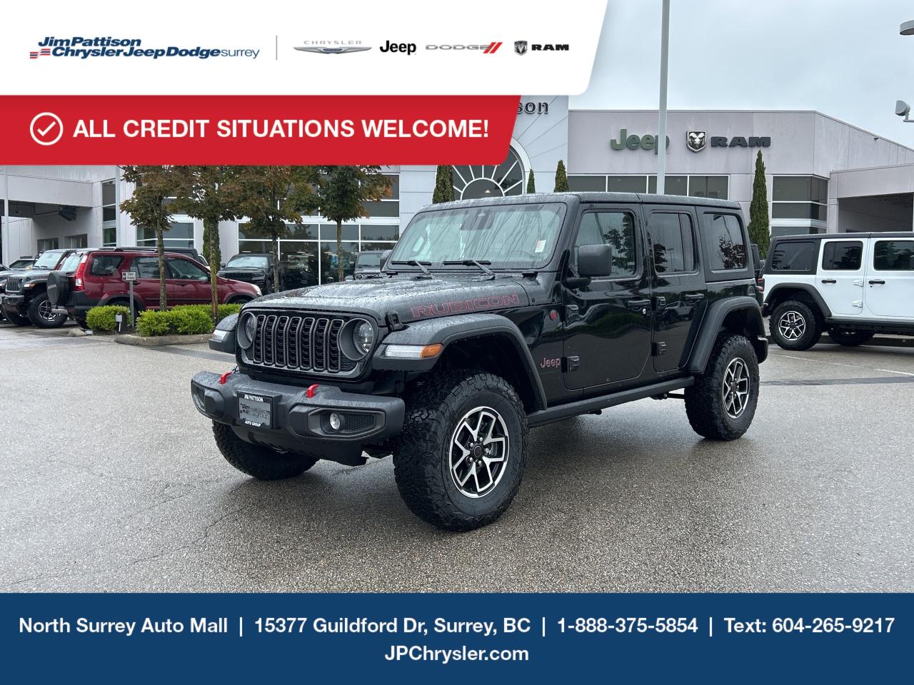 New 2025 Jeep Wrangler 4-Door Rubicon for sale in Surrey, BC