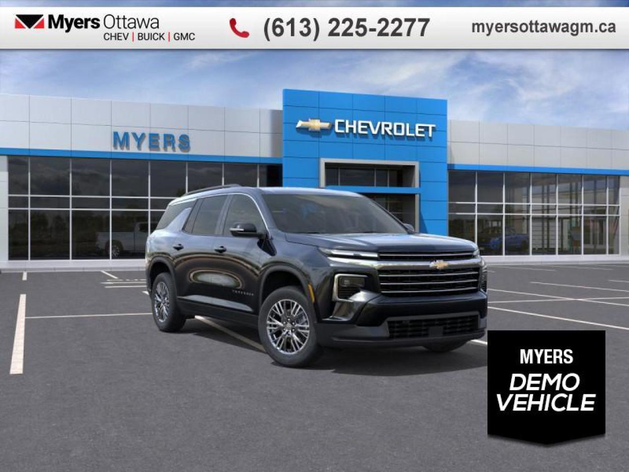 Used 2025 Chevrolet Traverse LT  LT, AWD, BLACK ON BLACK, IN STOCK for sale in Ottawa, ON