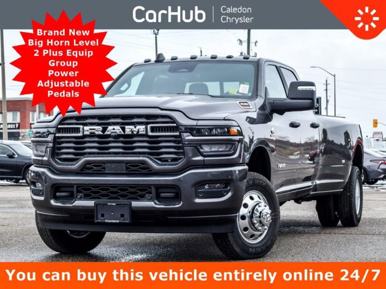 New 2026 RAM 3500 Big Horn 4x4 Crew Cab 8' Box Diesel 360 Camera Blind Spot Deployable Bed Step for sale in Bolton, ON