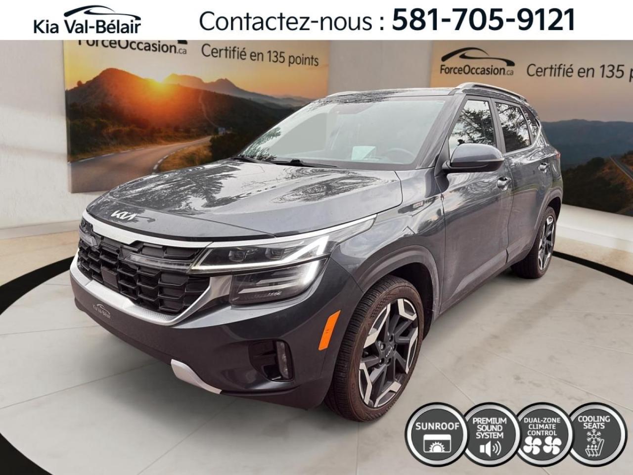 Used 2024 Kia Seltos SX * TURBO * AWD * CUIR * TOIT * CARPLAY * BOSE for sale in Québec, QC