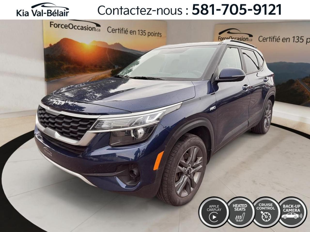 Used 2022 Kia Seltos LX * AWD * CAMÉRA * CARPLAY * CRUISE * GPS * A/C for sale in Québec, QC