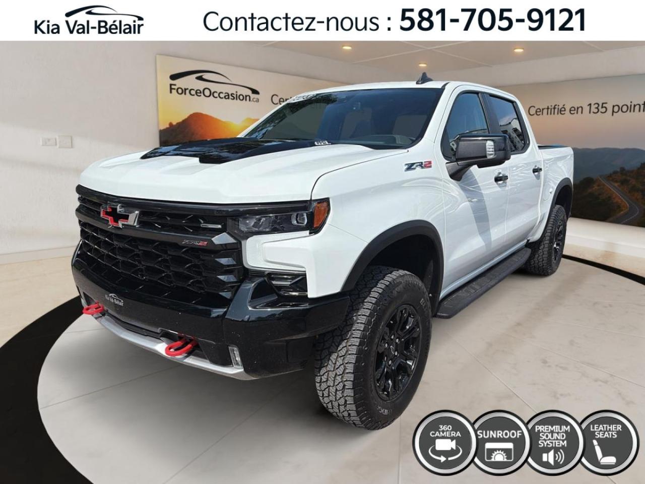 Used 2023 Chevrolet Silverado 1500 ZR2 *4X4 *V8 *420HP *TOIT *CUIR *CAMÉRA 360° *BOSE for sale in Québec, QC