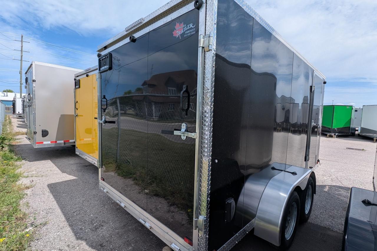 2025 Canadian Trailer Company 7x14 V Nose Cargo Trailer Aluminum Tandem Axle Photo2