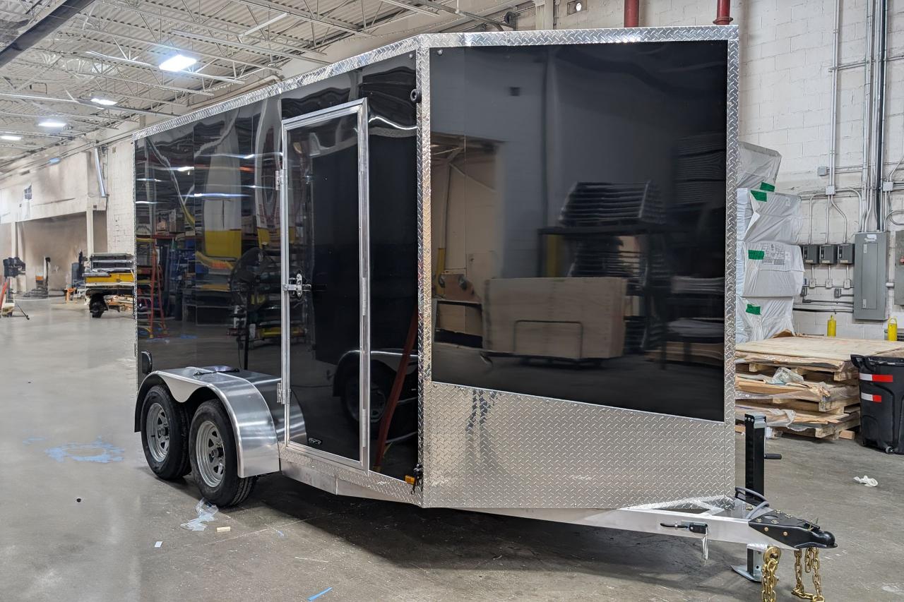New 2025 Canadian Trailer Company 7x12 V-Nose Cargo Trailer Aluminum Tandem Axle for sale in Guelph, ON