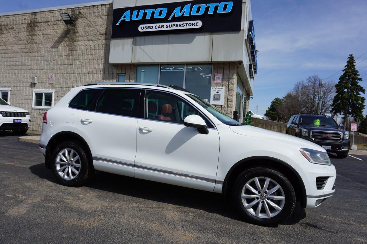 Used 2016 Volkswagen Touareg V6 TDI *DIESEL* HIGHLINE AWD CERTIFIED *FREE ACCIDENT*36 V.W MAINTAIN* 360 CAMERA NAV BLUETOOTH LEATHER HEATED PANO ROOF CRUISE ALLOYS for sale in Burlington, ON