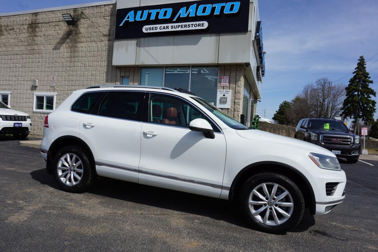 Used 2016 Volkswagen Touareg V6 TDI *DIESEL* HIGHLINE AWD CERTIFIED *FREE ACCIDENT*36 V.W MAINTAIN* 360 CAMERA NAV BLUETOOTH LEATHER HEATED PANO ROOF CRUISE ALLOYS for sale in Burlington, ON