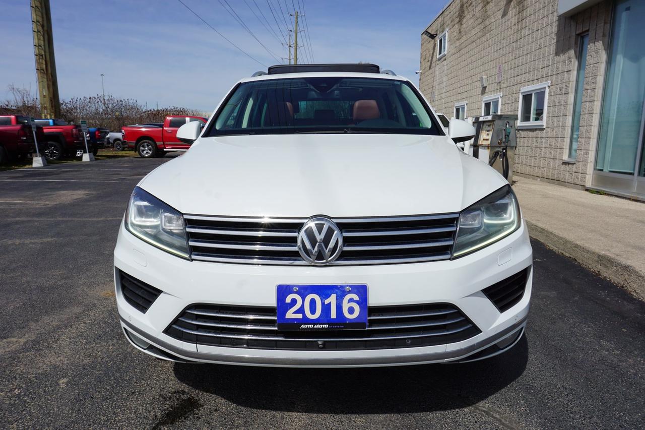 2016 Volkswagen Touareg V6 TDI *DIESEL* HIGHLINE AWD CERTIFIED *FREE ACCIDENT*36 V.W MAINTAIN* 360 CAMERA NAV BLUETOOTH LEATHER HEATED PANO ROOF CRUISE ALLOYS Photo