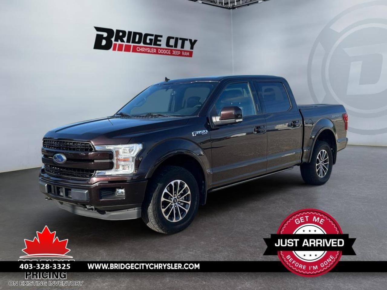 Used 2019 Ford F-150 Lariat - Leather - Vented & Heated Seats - Sunroof - Power Side Steps - Navigation - Remote Start for sale in Lethbridge, AB