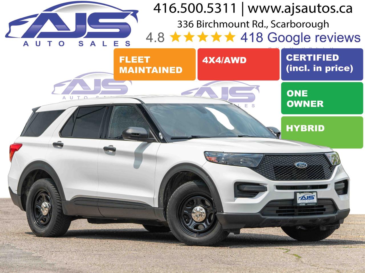 Used 2021 Ford Explorer HYBRID AWD POLICE INTERCEPTOR UTILITY for sale in Toronto, ON