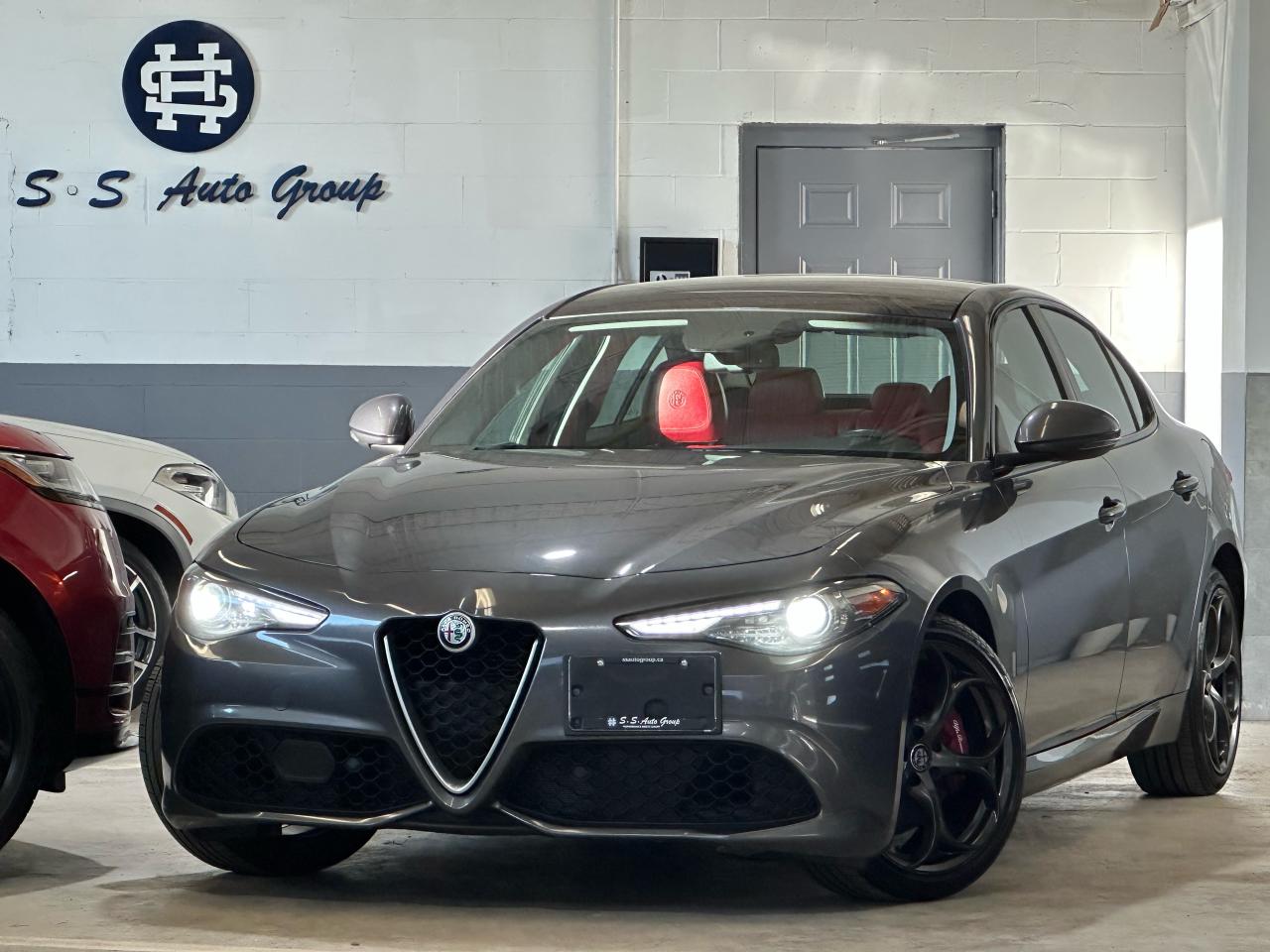 Used 2018 Alfa Romeo Giulia TI SPORT|PANO|RED INT.|HK SOUND|SPORT SUSPN.| for sale in Oakville, ON