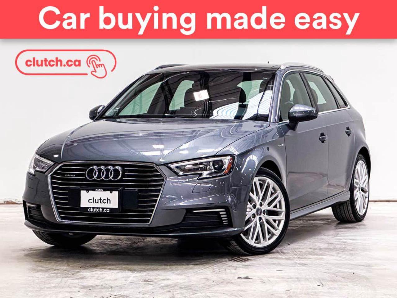 Used 2017 Audi A3 e-tron Progressiv w/ Heated Front Seats, Rearview Cam, Cruise Control for sale in Toronto, ON