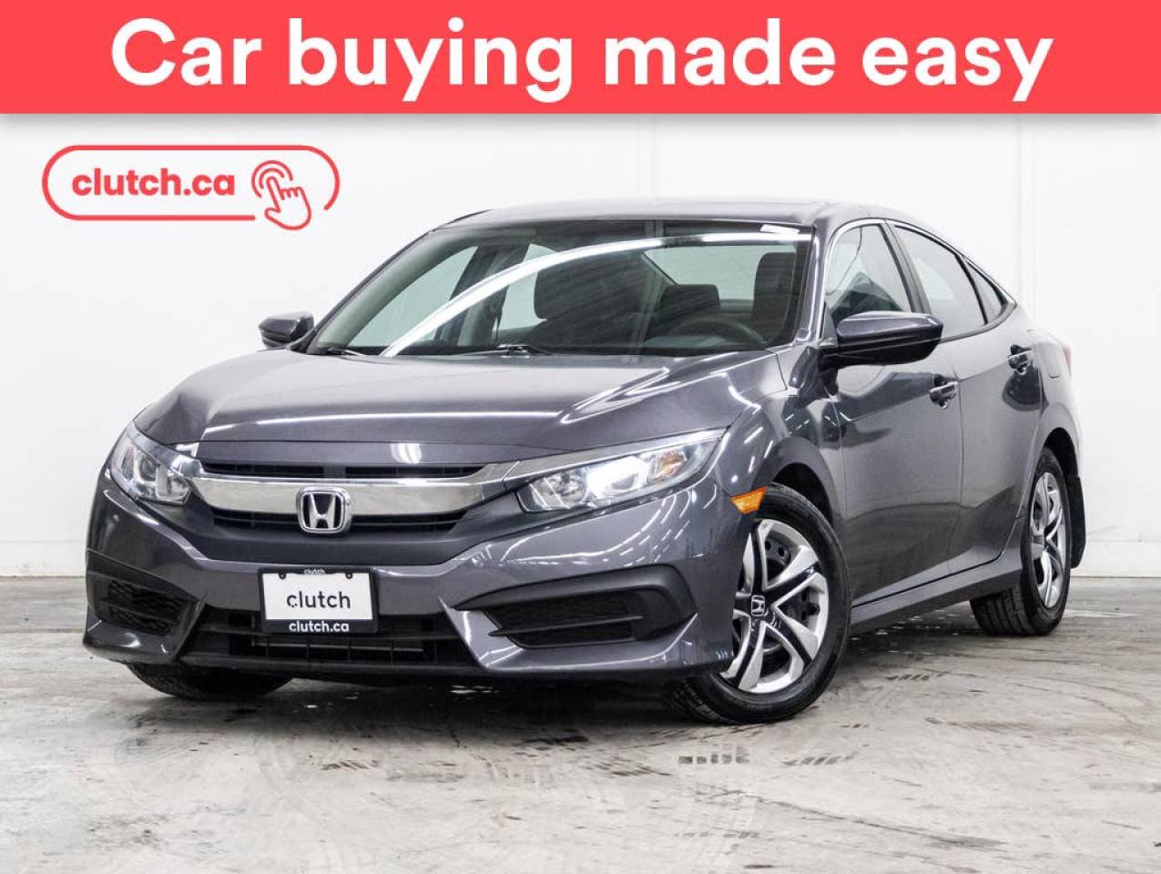 Used 2017 Honda Civic LX w/ Front Heated Seats, Rearview Cam, Climate Control for sale in Toronto, ON