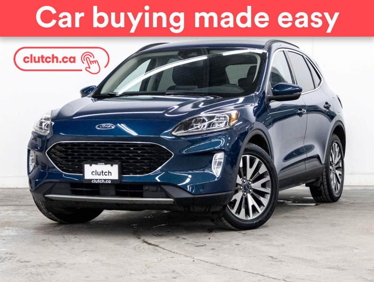 Used 2020 Ford Escape Titanium Hybrid AWD w/ Apple CarPlay & Android Auto, Nav, Heated Steering Wheel for sale in Toronto, ON