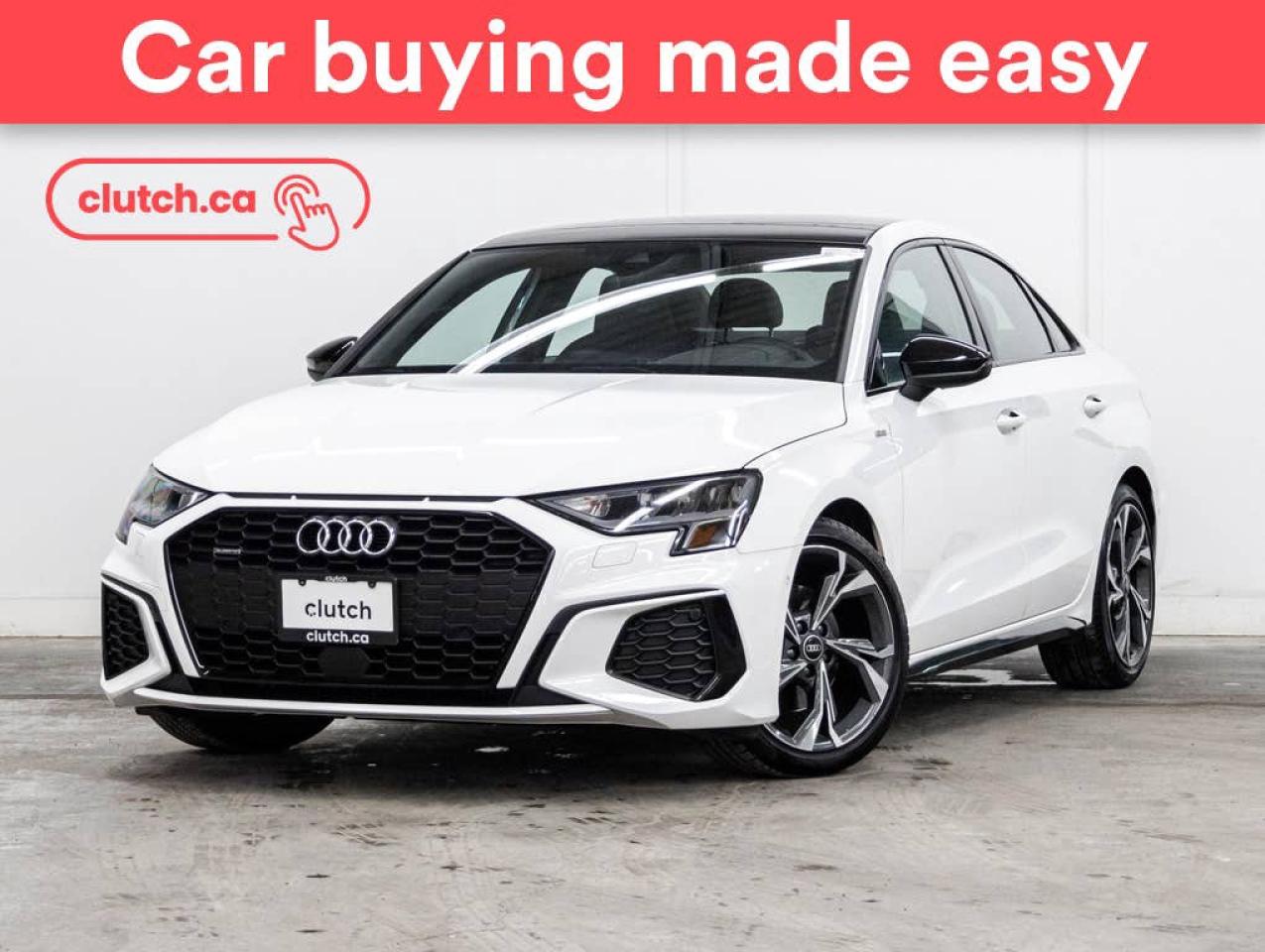 Used 2023 Audi A3 Progressiv AWD w/ Power Driver Seat, Rearview Cam, Dual Zone A/C for sale in Toronto, ON