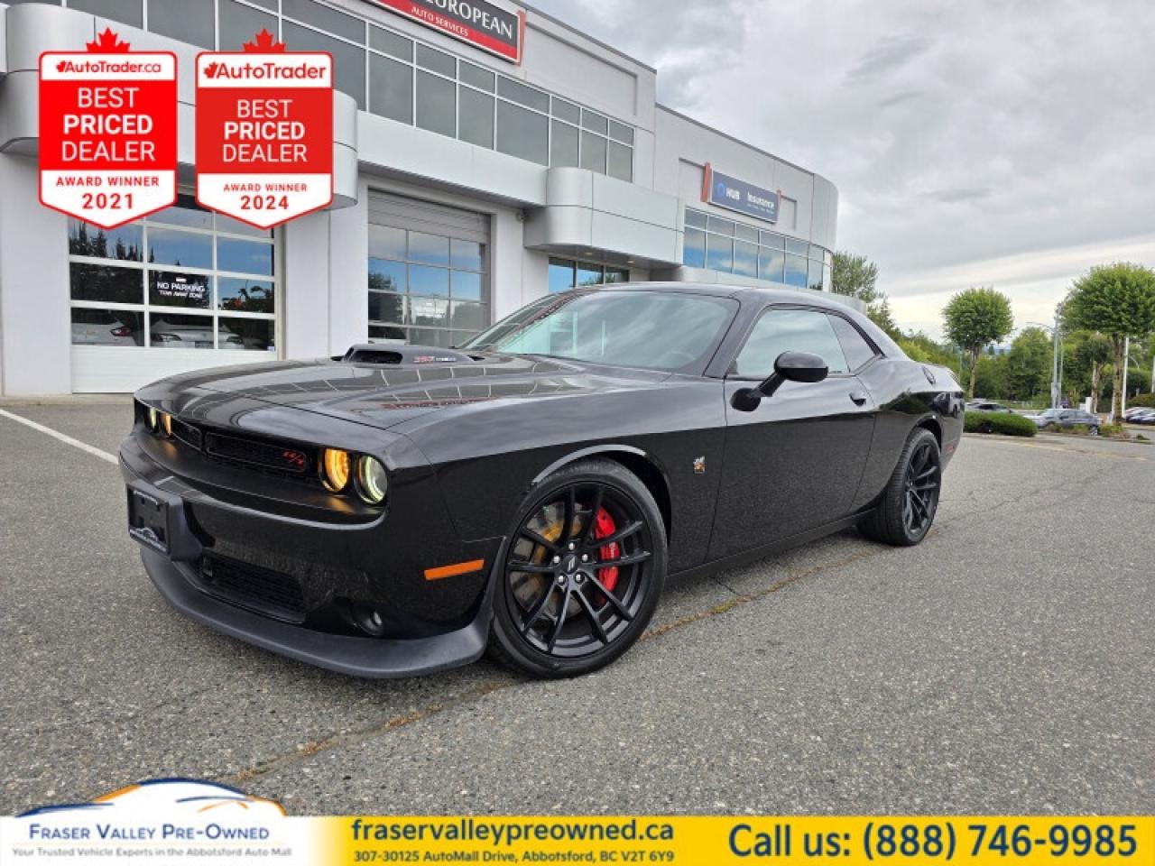 Used 2020 Dodge Challenger Scat Pack 392  - $259.09 /Wk for sale in Abbotsford, BC