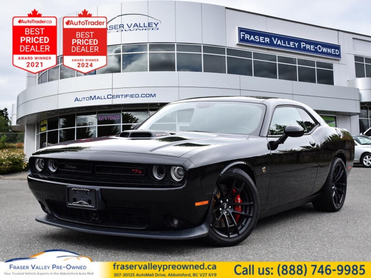 Used 2020 Dodge Challenger Scat Pack 392  - $259.09 /Wk for sale in Abbotsford, BC