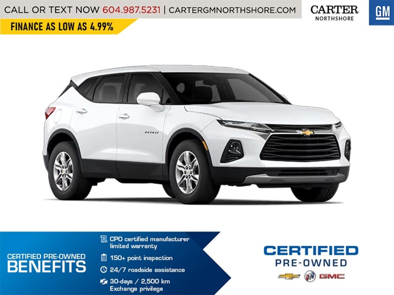 Used 2022 Chevrolet Blazer PREMIER AWD | Pwr Liftgate/HID Headlamps/Bose Spkr for sale in North Vancouver, BC