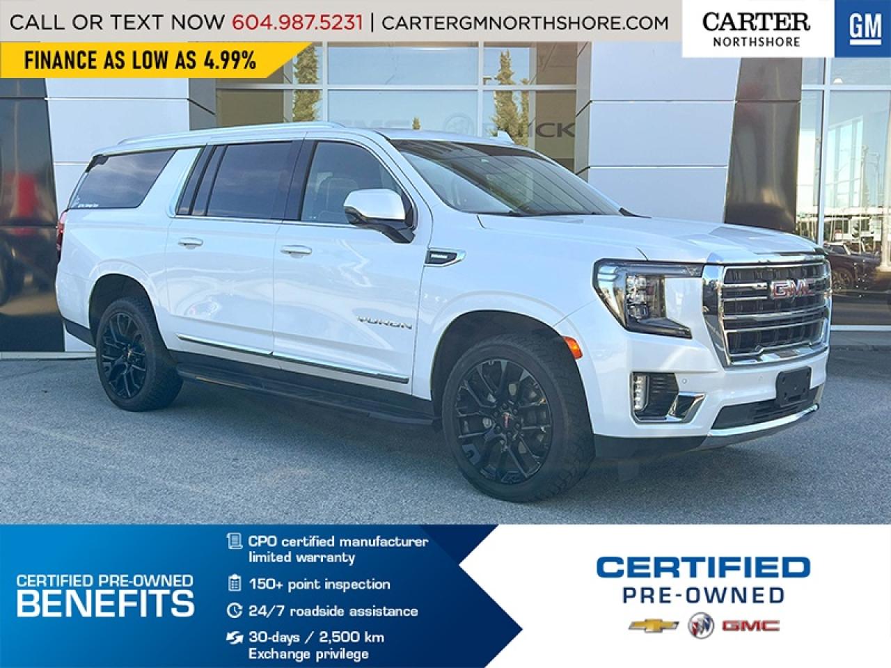 Used 2023 GMC Yukon XL SLT 4WD | Pano Sunroof/Vented Seats/Adpt Cruise for sale in North Vancouver, BC