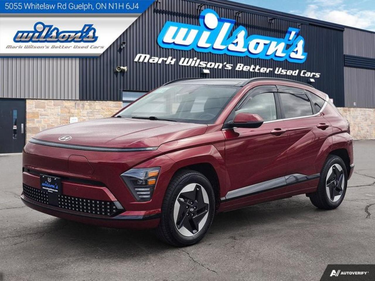 Used 2024 Hyundai KONA Electric Ultimate | Leather | Nav | Sunroof | HUD | Surround View Monitor | Cooled Seats & Much More ! for sale in Guelph, ON