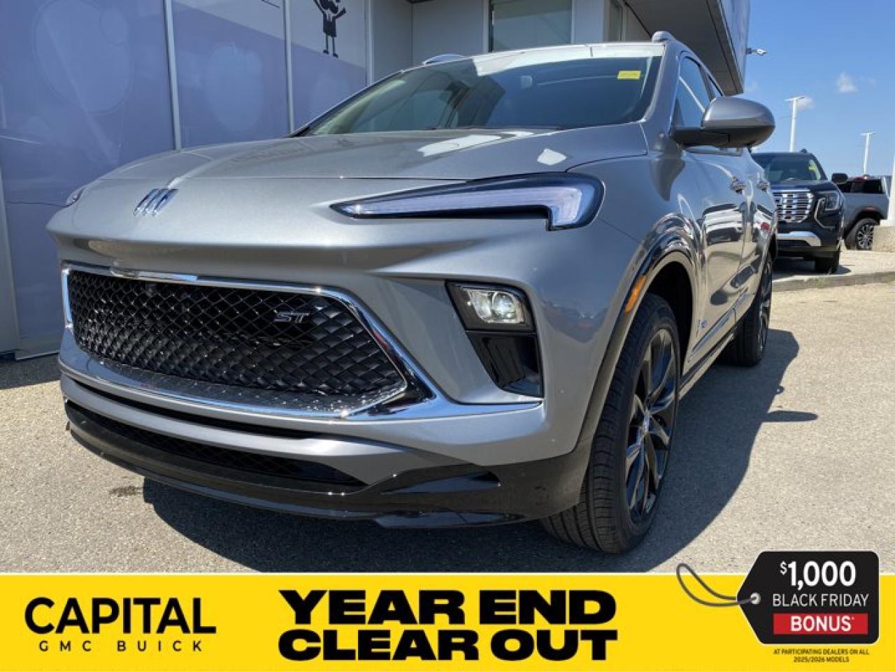 Check out this 2026 Buick Encore GX Sport Touring... Equipped with Advanced Technology Package, Experience Buick Package, Heated Steering, Heated Seats, 360 CAM, Power Moonroof, Wireless Charging, Remote Start and so much more!Ask for the Internet Department for more information or book your test drive today! Text 825-445-0521 for fast answers at your fingertips!AMVIC Licensed Dealer - Licence Number B1044900Disclaimer: All prices are plus taxes and include all cash credits and loyalties. See dealer for details. AMVIC Licensed Dealer # B1044900