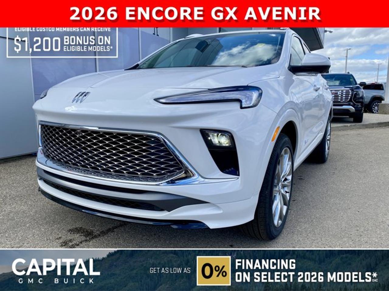 This 2026 ENCORE GX AVENIR is the definition of a luxury AWD SUV. With options like Avenir Technology & Convenience Packages, MASSIVE 11 diagonal HD color touchscreen, 360 Cam, Adaptive Cruise Control, Heated Seats, Heated Steering, Power Panoramic Sunroof, Rear Streaming Mirror, Back-Up Camera, Driver Confidence Package (All the safety features) and so much more... CALL NOWAsk for the Internet Department for more information or book your test drive today! Text 507-585-4395 for fast answers at your fingertips!AMVIC Licensed Dealer - Licence Number B1044900