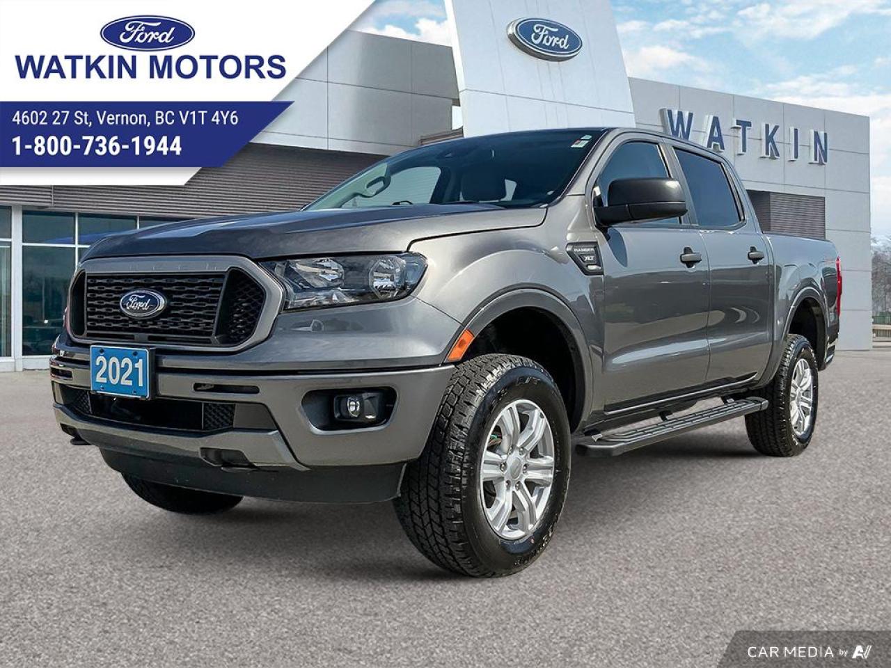 Used 2021 Ford Ranger SUPERCREW 4X4 XLT for sale in Vernon, BC
