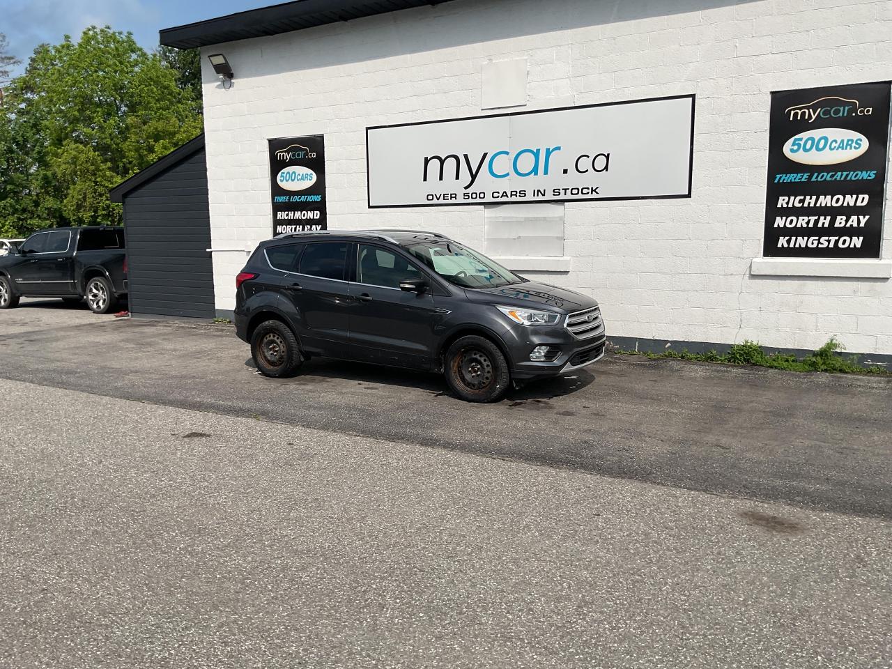 Used 2019 Ford Escape Titanium 2L TITANIUM 4X4!!!!!  SUNROOF. HEATED SEATS. LEATHER. NAV. BACKUP CAM. BLUETOOTH. A/C. CRUISE. PWR G for sale in Kingston, ON