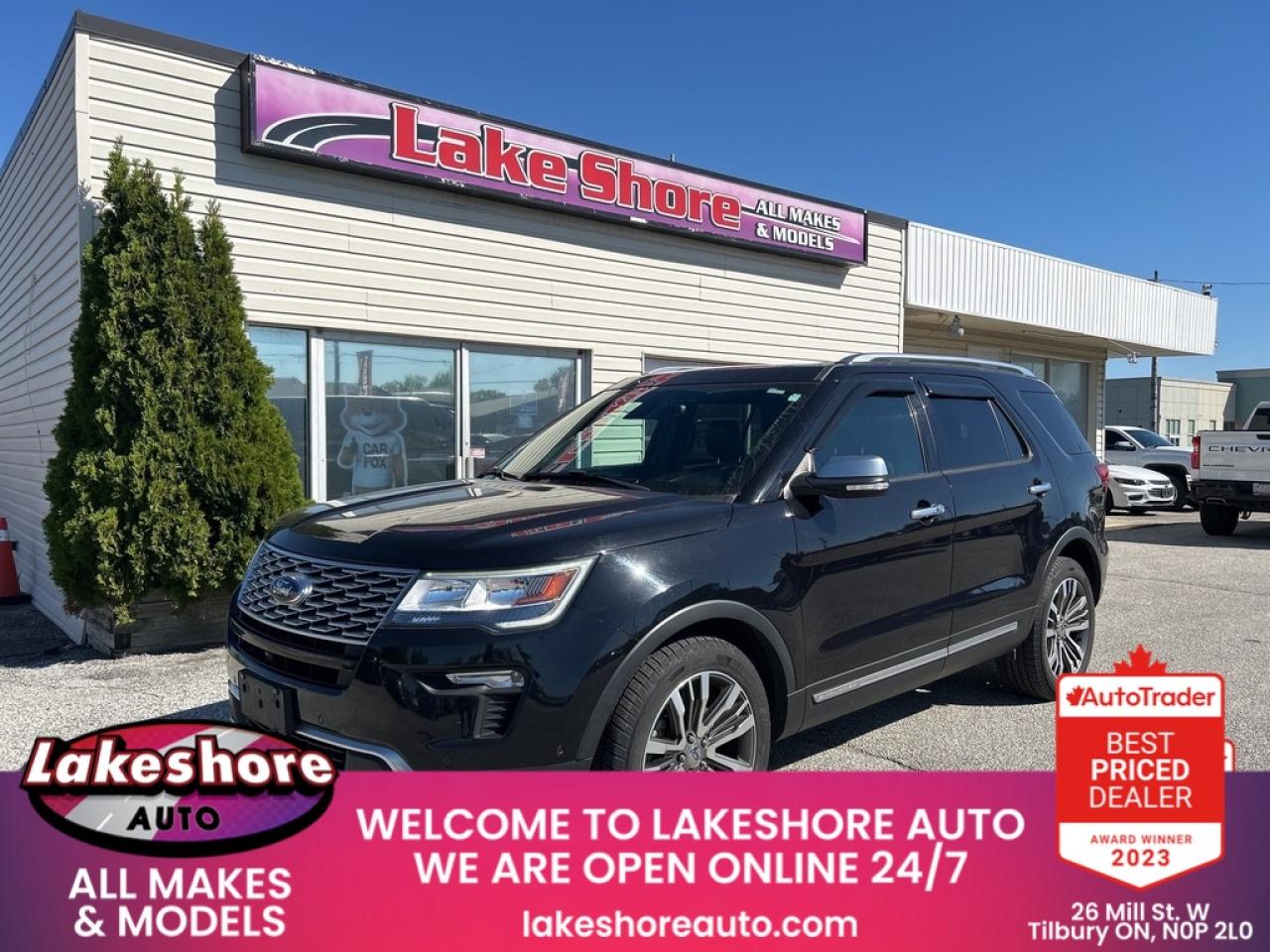Used 2019 Ford Explorer Platinum for sale in Tilbury, ON