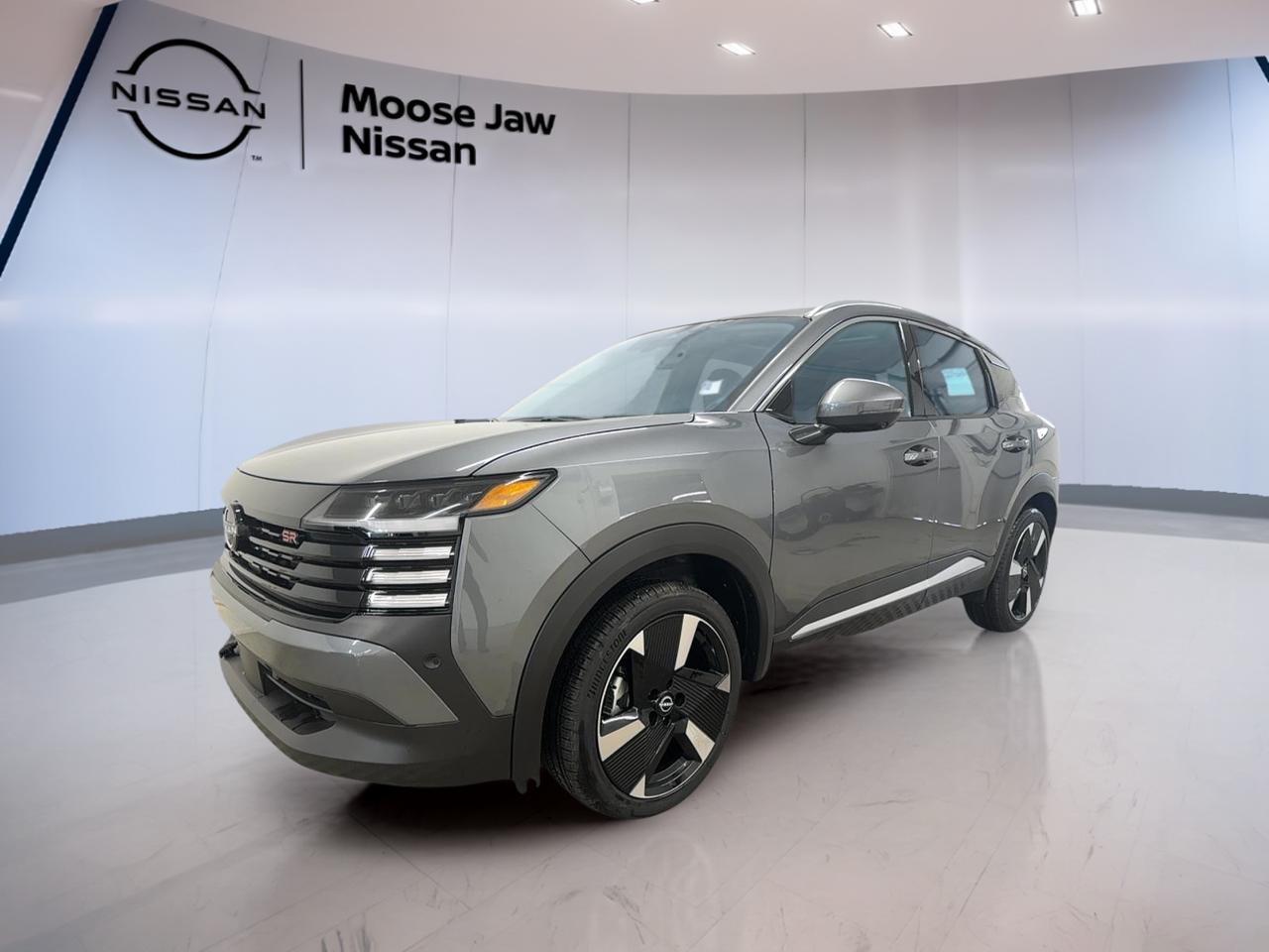 Experience the perfect blend of style, versatility and innovation with the brand new 2025 Nissan Kicks SR, now available at Moose Jaw Nissan. Finished in a sophisticated dark grey exterior with a charcoal interior, this compact SUV is designed for modern Canadian drivers who value efficiency, comfort, and advanced technology in every journey.

TRUCK FEATURES
»» All-wheel drive for confident traction year-round
»» 2.0L DOHC 4-cylinder engine for balanced power
»» Xtronic CVT transmission ensures smooth gear shifts
»» Compact size ideal for urban and suburban driving

ADVANCED SAFETY FEATURES
»» Advanced airbag system for comprehensive protection
»» Anti-lock braking system for controlled stops
»» Vehicle dynamic control for added stability
»» Tire pressure monitoring system for safety assurance

PERFORMANCE AND EFFICIENCY
»» 2.0L DOHC engine delivers responsive acceleration
»» Xtronic CVT maximizes fuel efficiency
»» All-wheel drive improves handling in all conditions
»» Engineered for optimal balance of power and economy

COMFORT AND CONVENIENCE
»» Spacious seating for up to five passengers
»» Automatic climate control for year-round comfort
»» Keyless entry and push-button start for ease
»» Ample legroom for driver and passengers

TECHNOLOGY AND CONNECTIVITY
»» Touchscreen display for easy access to controls
»» Bluetooth hands-free phone system for safety
»» USB ports for device charging and connectivity
»» Advanced audio system for premium sound quality

CARGO SPACE
»» Flexible rear seats for expanded cargo area
»» Generous trunk space for everyday needs
»» Low load floor for easy access
»» Multiple storage compartments for organization

WHAT OTHER OWNERS LIKE
»» Confident all-wheel drive handling in Canadian winters
»» User-friendly infotainment and connectivity features
»» Efficient fuel economy for daily commutes
»» Comfortable ride quality and spacious interior

This 2025 Nissan Kicks SRs VIN is: 3N8AP6DD3SL414190.