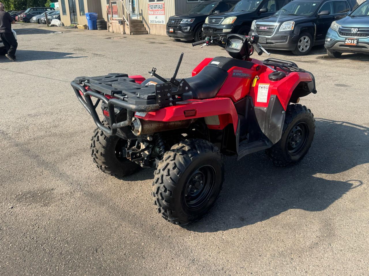 2021 Suzuki KingQuad LT-A500X, ONLY 494KMS, 4X4, FUEL INJECTED, AS IS - Photo #5
