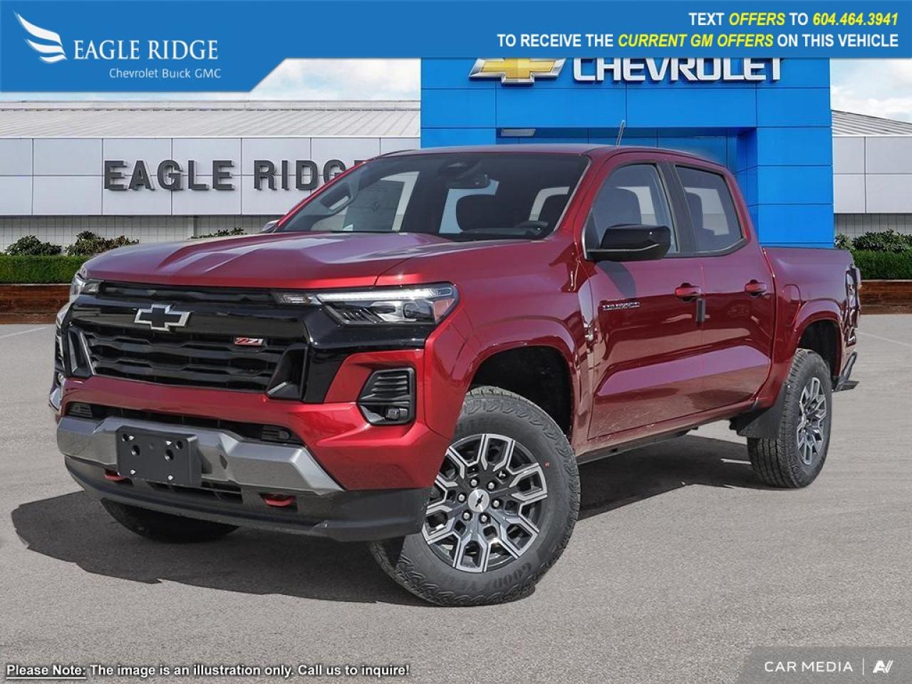 New 2025 Chevrolet Colorado Z71 HD surround vision, adaptive cruise control, Automatic stop/Start. 11 display with google built in for sale in Coquitlam, BC